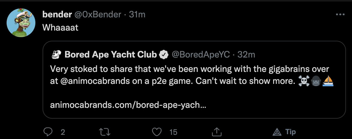 Bored Ape Yacht Club se une a Animoca Brands en