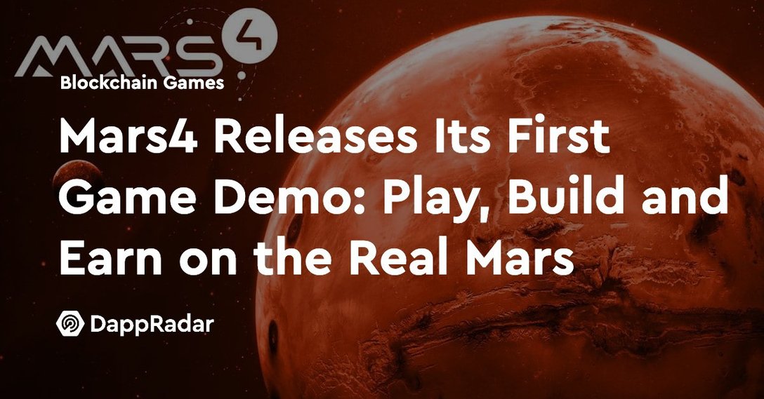 dappradar.com mars4 releases its first game demo play build and earn on the real mars mars4 game