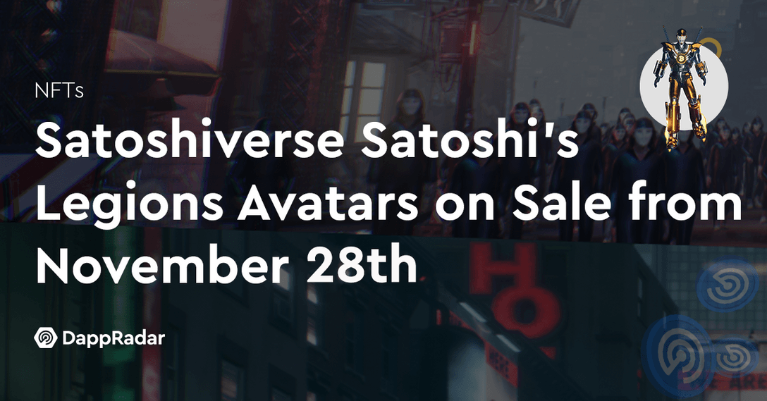 dappradar.com satoshiverse satoshis legions avatars public sale starts on november 27th satoshi joe 2