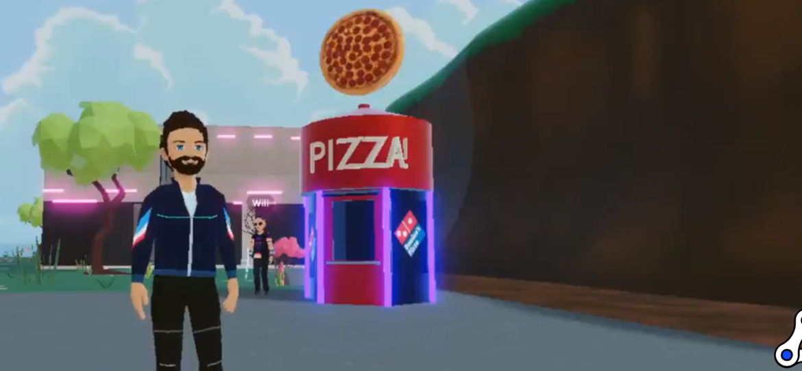 decentraland dominos pizza metazone